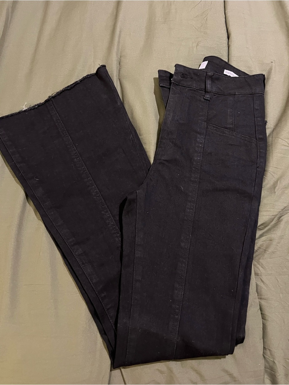 Craft Black Flared High-Waist Jeans